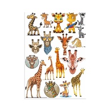 Zürafa Sticker Set