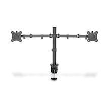 Monitör Tutucusu - Masa Kelepçesi - 2 Monitör - 32 İnçe Kadar - 3x 8 Kg'a Kadar - Vesa 75x75, 1 Altın