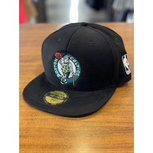Hamze Boston Celtics Nba Siyah Hip Hop Snapback Rapper Basket Şapka Siyah