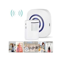 Pazly Zili Yw Uyarı Sensörlü Kablosuz Hareket Dedektörlü Kapı Güvenlik Alarmı Qq