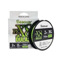 Seaguar Dulast Pe 8 Örgü Spin İpi 150mt Flash Green Standart - 1.2 Pe