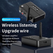 Kuzey's Store Aux & Rca Bağlantı,nfc Bluetooth 5.4 Ses Alıcısı Type-c Güç, Usb Den Müzik Çalma, Araç & Ev Hoparlör/amfi İçin Kablosuz Ses Adaptörü, Hi-fi Stereo, 10m