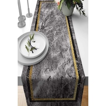 Gold Çerçeveli Desen Premium Masa Örtüsü Runner Rnr097n11