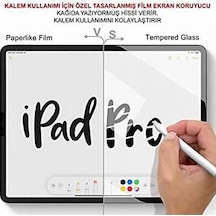 Apple Uyumlu iPad 7. Nesil a2200 Ekran Koruyucu Paperlike Kırılmaz Cam