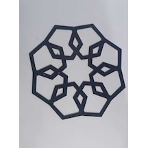 Dekoratif Siyahyapışkanlı Plexi Supla Mobilya Dolap Süsü 30x30cm Siyah
