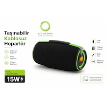 Taşınabilir Kablosuz Hoparlör Güçlü Ses 15w Rms 4000 Mah Uzun Pil Ömrü Bluetooth Bağlantı Rgb Led Işık Efekti Güçlü Bas Performansı