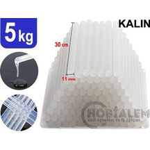 5 Kg, Kalın Silikon, 11 Mm, Sıcak Mum Silikon, Şeffaf Silikon,