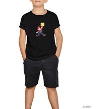 Air Mario Siyah Çocuk Tişört