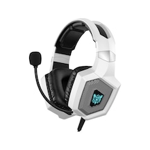 K8 Kablolu E-spor Oyuncu Kulaklığı 50mm Sürücü Ünitesi Bükülebilir Mikrofon Led Işık Efekti Beyaz K8 Kablolu E-spor Oyuncu Kulaklığı 50mm Sürücü Ünitesi Bükülebilir Mikrofon Led Işık Efekti Beyaz