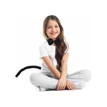 Peluş Siyah Renk Kuyruk Ve Papyon Yetişkin Çocuk Uyumlu Diğer