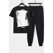 Uyguntarz Unisex 2'li Eşofman Takımı Siyah