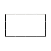 Mufunye 72 İnç 16:9 Taşınabilir Katlanabilir Projektör Ekranı - Canvastan Yapılmış, Kolay Asma, Renkli Görüntü Sunumu