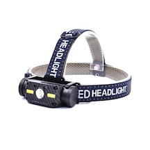 K68 Mini Led Kafa İşık Lambası Sensör Far 800lm Balıkçılık Fener Kamp Işık Lambası Siyah