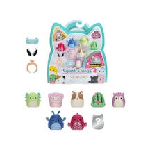 Squishmallows Squish-a-longs 8 Figür + Yüzük Set Seri 2 - 1 Adet Çok Renkli