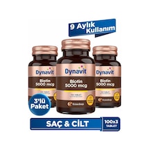 Dynavit Biotin 5000 mcg 100 Tablet 3 Adet