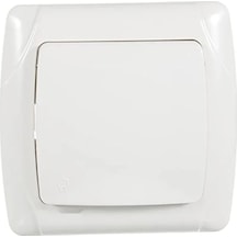 Beyaz Kapaklı Top Priz - Çarpma Karşıtı, Güvenilir Kullanım 000543