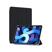 Pro 11 2024 Kılıf A2836-a2837 Slim Translucent Back Smart Cover Siyah İpad Pro 11 2024 İle Uyumlu Kılıf - Siyah