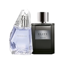 Avon Elite Gentleman In Black Erkek Parfüm ve Perceive Kadın Parfüm Seti