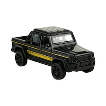 Die Cast Metal Sesli Ve Işıklı Çek Bırak Siyah Pikap