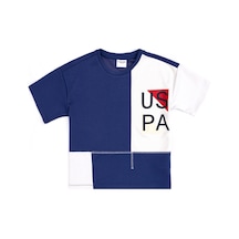 U.S. Polo Assn. Erkek Çocuk Açık Lacivert Bisiklet Yaka Tişört 50299927-VR059