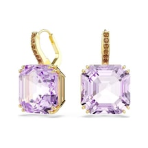 5759990 Swarovski Küpe Mıllenıa:pe Square Vıol/gos Metalik