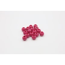 Akrilik Plastik Abaküs Boncuk 4-16 Mm 16 Mm / Koyu Pembe