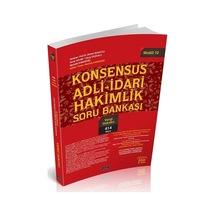 Konsensus Adli İdari Hakimlik Vergi Hukuku Soru Bankası Modül