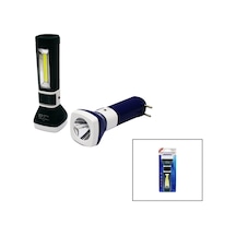 2ın1 1w + Cob Led Fiş Şarjlı El Feneri