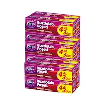 Buzdolabı Poşeti Büyük Boy 4 Al 3 Öde 4 20 30 X 45 Cm Üçlü Set