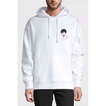 Anime Tokyo Ghoul Anteiku Baskılı Beyaz Erkek Örme Kapşonlu Sweat (534798612)