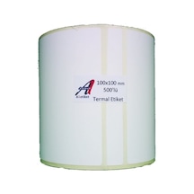 A1 Etiket 100 x 100 mm 30.000 Adet Termal Barkod Etiketi 500 lü 6