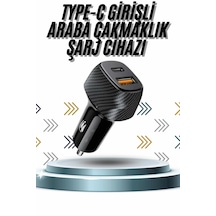 Hubrendy Kargo Hızlı Oto Şarj Cihazı 38w Çift Girişli Hızlı Şarj Oto Çakmaklık Type-c