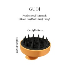 Professional Yumuşak Silikon Duş Deri Masaj Tarağı Turuncu Karışık