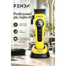 Fenda Profesyonel Saç Kesme Tıraş Makinesi Sarı Fnsacks0014