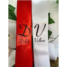 Gelin Damat Isimli Tören Takı Kurdelesi 2 Adet B-33