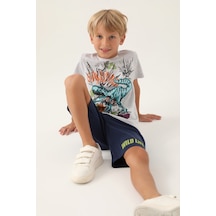 Rolypoly Wild Life Kar Melanj Erkek Çocuk Bermuda Takım 5274-43015 Kar Melanj