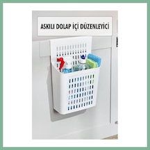 Bşkvirgo Askılı Dolap Içi Düzenleyici & Sepet Raf Organizeri & Çok Amaçlı Düzenleyici & Deterjanlık Şampuanlık Bsk2026 Çok Renkli