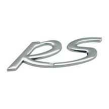 Porsche Uyumlu Yazı Rs Ayrık 2.5 7.5 Cm Krom