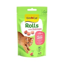 Gimcat Rolls With Salmon Somonlu Kedi Ödül Tableti 50 Gr 103 Ivory