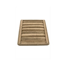 Yatay - 894 - Sosisli Anfora Yüzük Kelepçe Standı 15x15 Cm - Nazblsmm - Açık Kahverengi