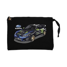 Subaru Monster Siyah Clutch Astarlı Cüzdan / El Çantası Siyah