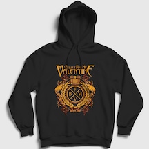 Presmono Unisex Bridgend Bullet For My Valentine Kapüşonlu Sweatshirt Siyah