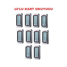 Sr-222 Em-w Ip68 Şifreli Proximity Kart Okuyucu 125 Khz Metal Kasa Geçiş Kontrol Sistemi 10 Adet