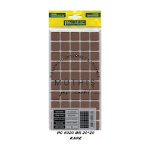 Pacific Yapışkanlı Keçe 20 X 20 Mm Kahverengi -