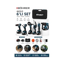 Böhrer Ba011393 4 Batarya 2 Şarj Aleti 6 Makine Kombo Set - 36v 5ah - Makas Ve Testereli