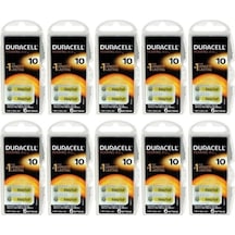 Duracell 10 Paket 10 Numara Kulaklık İşitme Cihazı Pili