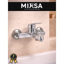 Krom Mix Banyo Duş Bataryası Musluğu , Yerli Üretim
