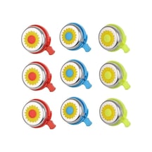 Bisiklet Zil Çiçekli Ekonomik Set 9 Lu Paket Kırmızı