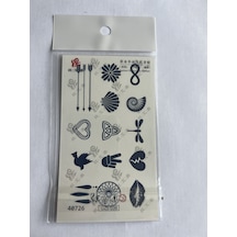 Parmak Dövmeleri Model19- 11x8 Cm Yarı Kalıcı Geçici Dövme Yapıştırma Dövme
