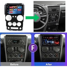 Jeep Wrangler Android Multimedya Sistemi 4-64 For-x 2007-2010